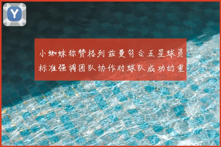 小蜘蛛称赞格列兹曼符合五星球员标准强调团队协作对球队成功的重要性